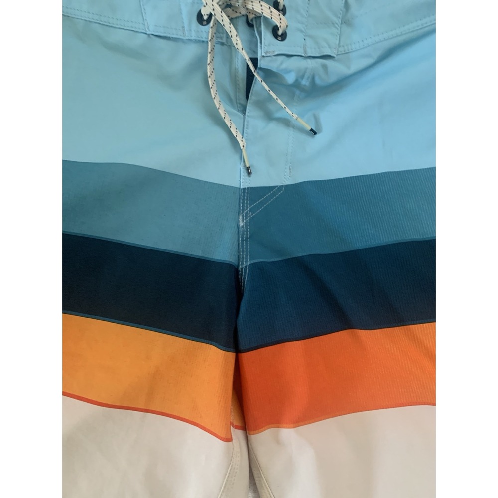 Billabong Boardshort Men Size 34 Multicolor Striped Recycler Pro Trunks Swimwear
